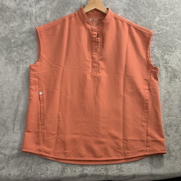 FIGS Tops - Figs Scrub Top Womens Small Terracotta Technical Collection Rafaela Oversized RN